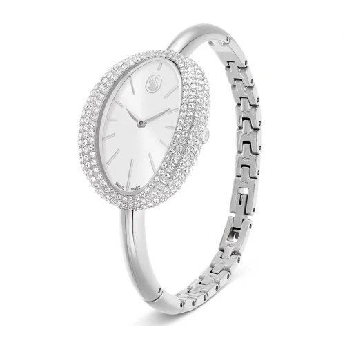 SWAROVSKI Imber Bangle Eλβετικής κατασκευής, Μπρασελέ από Ανοξείδωτο Ατσάλι, Ασημί τόνος, 5705419