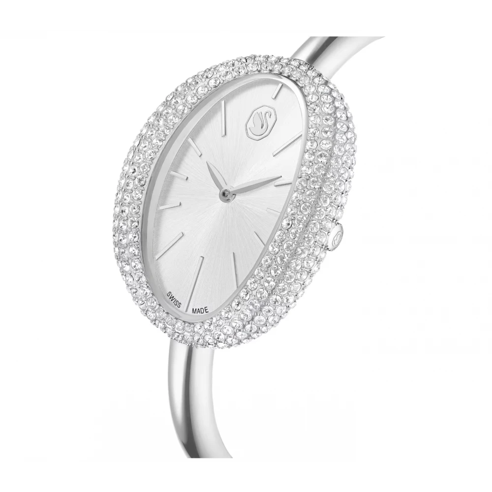 SWAROVSKI Imber Bangle Eλβετικής κατασκευής, Μπρασελέ από Ανοξείδωτο Ατσάλι, Ασημί τόνος, 5705419
