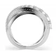 SWAROVSKI Δαχτυλίδι Hyperbola Μίξη κοπών, Λευκό, Επιμετάλλωση ροδίου 5714952