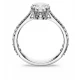 SWAROVSKI Δαχτυλίδι κοκτέιλ Stilla, Στρογγυλή κοπή, Pave, Λευκό, Ασημί Τόνο 5717936