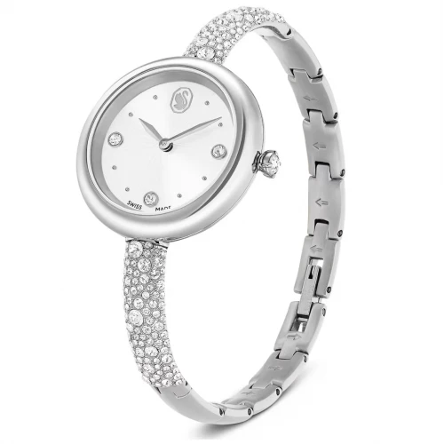 SWAROVSKI Syblima Bangle Eλβετικής κατασκευής, Μπρασελέ από Ανοξείδωτο Ατσάλι, Ασημί τόνος, 5730369