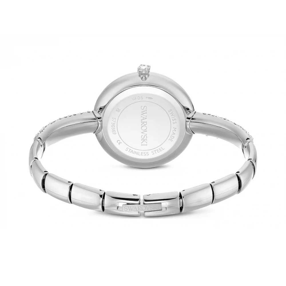 SWAROVSKI Syblima Bangle Eλβετικής κατασκευής, Μπρασελέ από Ανοξείδωτο Ατσάλι, Ασημί τόνος, 5730369