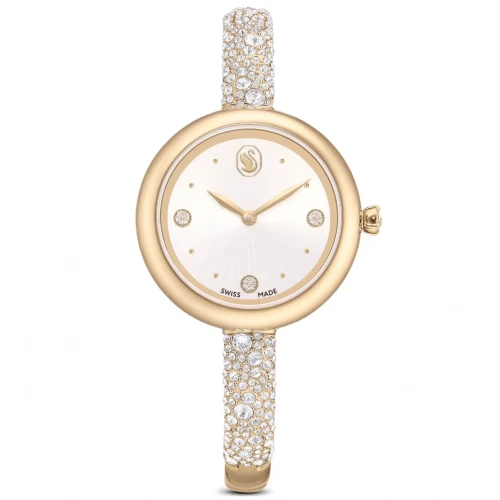 SWAROVSKI Syblima Bangle Eλβετικής κατασκευής, Μπρασελέ από Ανοξείδωτο Ατσάλι, Χρυσός τόνος, 5734635