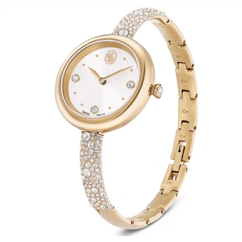 SWAROVSKI Syblima Bangle Eλβετικής κατασκευής, Μπρασελέ από Ανοξείδωτο Ατσάλι, Χρυσός τόνος, 5734635