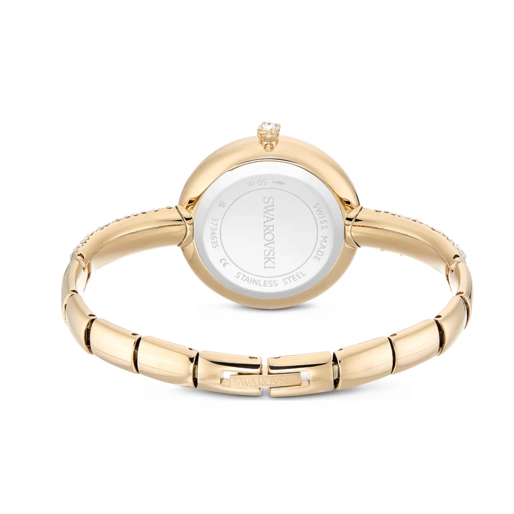 SWAROVSKI Syblima Bangle Eλβετικής κατασκευής, Μπρασελέ από Ανοξείδωτο Ατσάλι, Χρυσός τόνος, 5734635