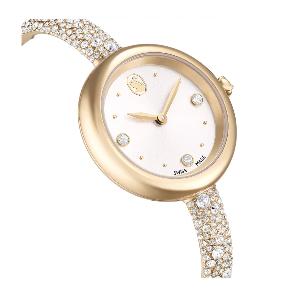 SWAROVSKI Syblima Bangle Eλβετικής κατασκευής, Μπρασελέ από Ανοξείδωτο Ατσάλι, Χρυσός τόνος, 5734635