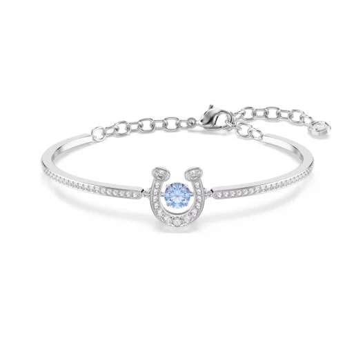 SWAROVSKI Βραχιόλι Symbolica, Pave, Πέταλο, Μπλε, Επιμετάλλωση ροδίου 5736983