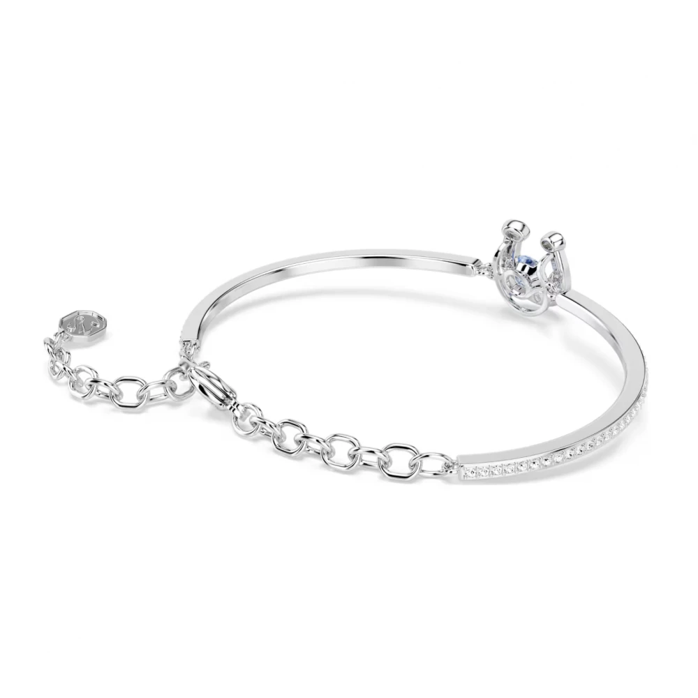 SWAROVSKI Βραχιόλι Symbolica, Pave, Πέταλο, Μπλε, Επιμετάλλωση ροδίου 5736983