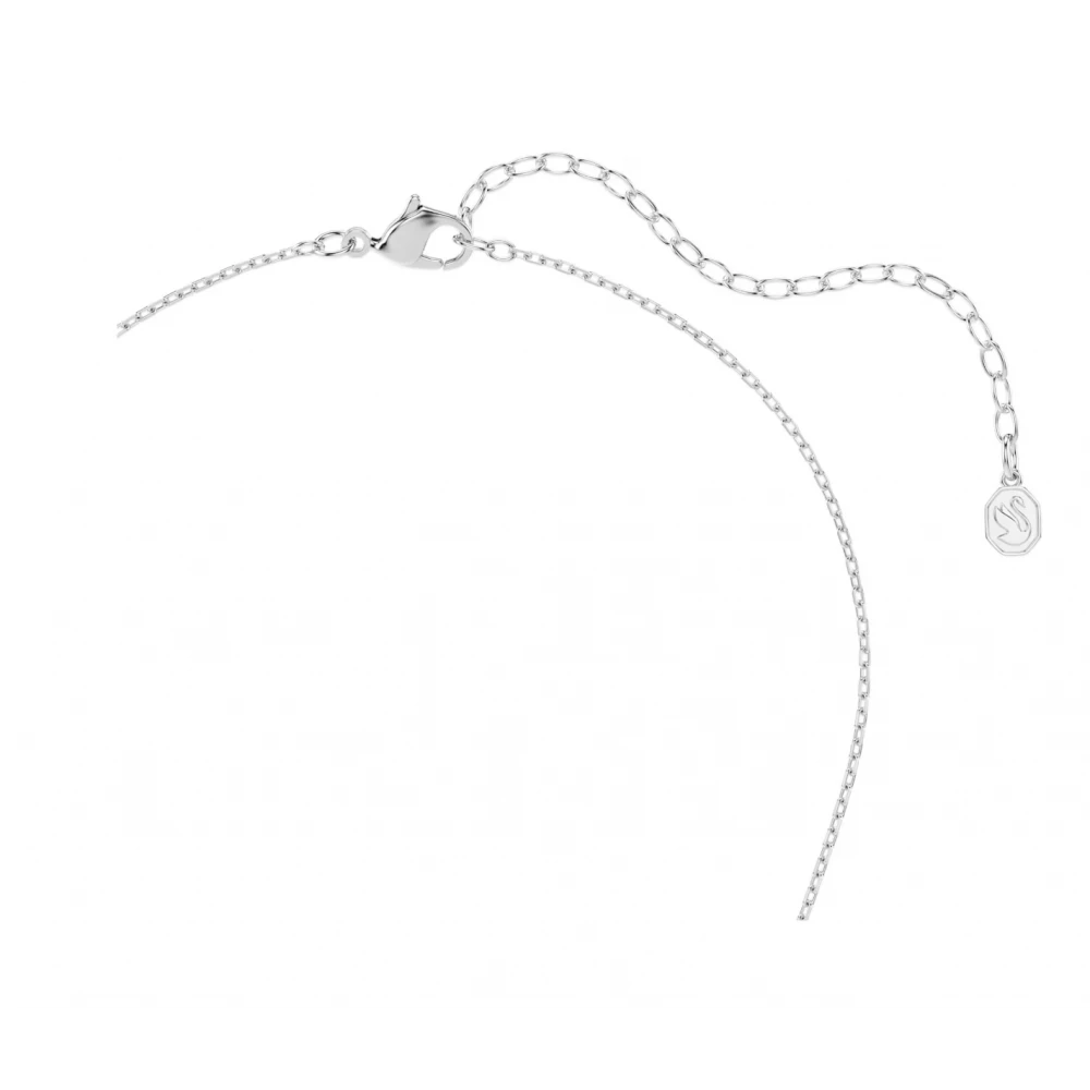 SWAROVSKI Μενταγιόν Hyperbola Στρογγυλή κοπή, Λευκό, Επιμετάλλωση Ροδίου 5737064