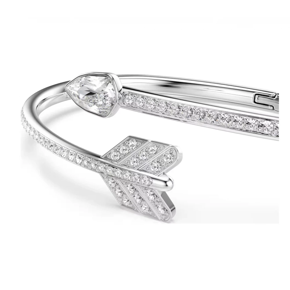 SWAROVSKI Άκαμπτο Βραχιόλι Idyllia, Βέλος, Λευκό, Επιμετάλλωση ροδίου 5737263