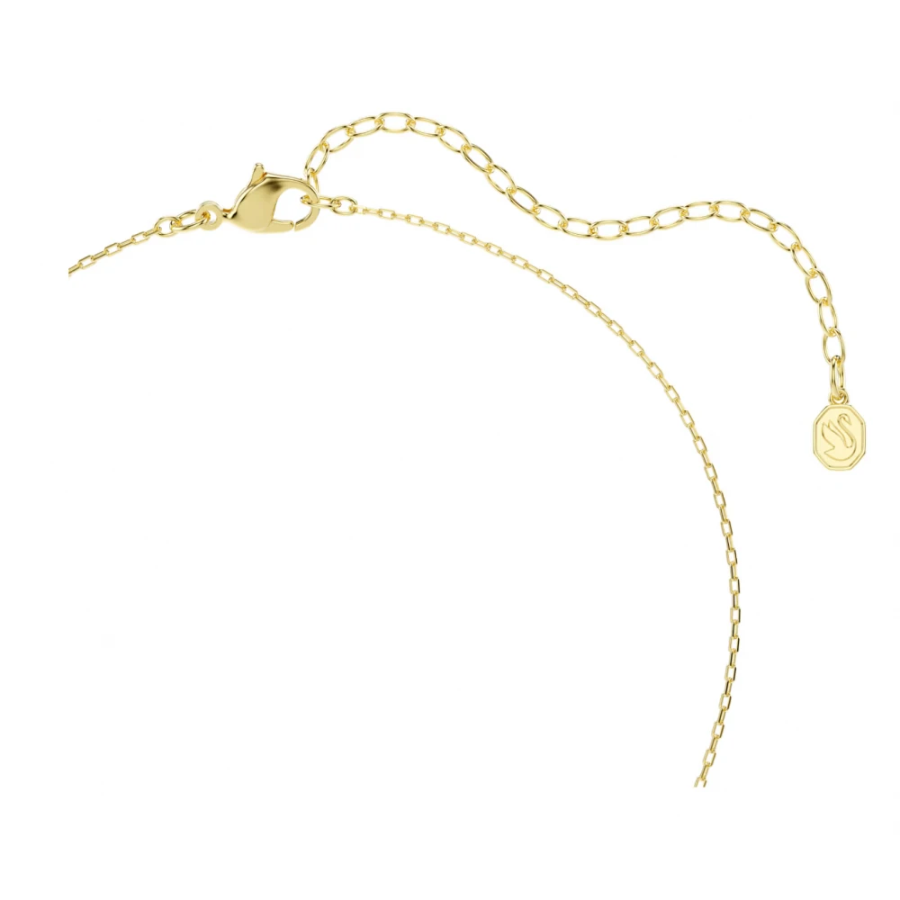 SWAROVSKI Idyllia Μενταγιόν με αλυσίδα, Ροζ, Μίξη Κοπών, Καρδιά με Κλειδί, Χρυσός Τόνος 5737288