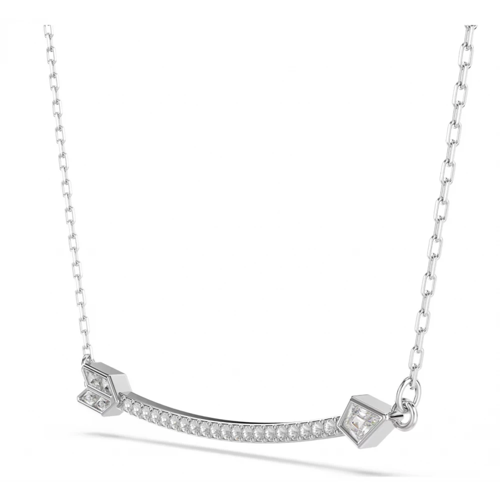 SWAROVSKI Idyllia Μενταγιόν με αλυσίδα, Λευκό, Μίξη Κοπών, Βέλος, Επιροδιωμένο 5737293