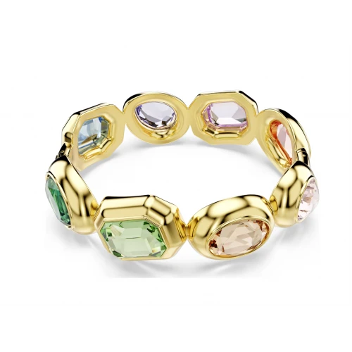 SWAROVSKI Gema Βραχιόλι Χειροπέδα, Μίξη Κοπών, Πολύχρωμο, Επιμετάλλωση σε Χρυσό Τόνο 5737441