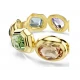 SWAROVSKI Gema Βραχιόλι Χειροπέδα, Μίξη Κοπών, Πολύχρωμο, Επιμετάλλωση σε Χρυσό Τόνο 5737441