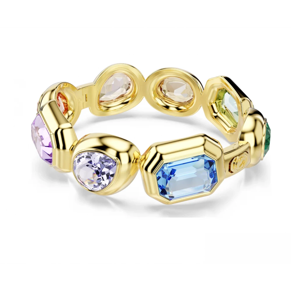 SWAROVSKI Gema Βραχιόλι Χειροπέδα, Μίξη Κοπών, Πολύχρωμο, Επιμετάλλωση σε Χρυσό Τόνο 5737441