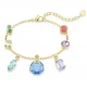 SWAROVSKI Gema Βραχιόλι, Μίξη Κοπών, Πολύχρωμο, Επιμετάλλωση σε Χρυσό Τόνο 5737442