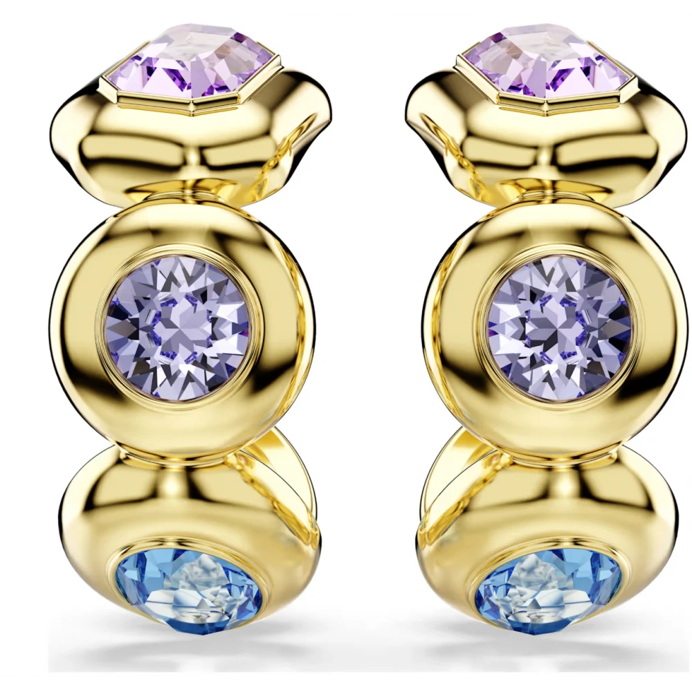 SWAROVSKI Gema Σκουλαρίκια Πολύχρωμα, Μίξη Κοπών, Επιμετάλλωση σε Χρυσό Τόνο 5737444