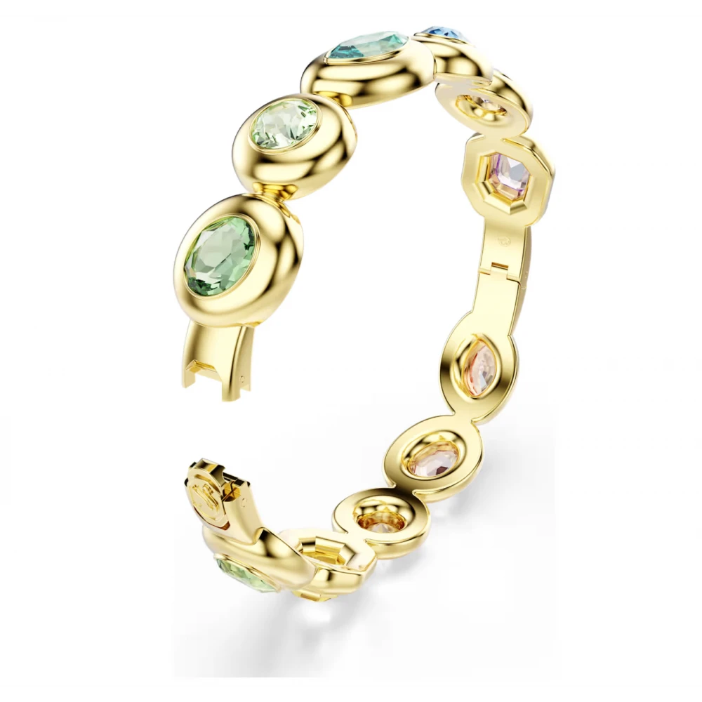 SWAROVSKI Gema Βραχιόλι Άκαμπτο, Μίξη Κοπών, Πολύχρωμο, Επιμετάλλωση σε Χρυσό Τόνο 5737447