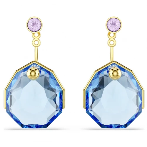 SWAROVSKI Gema Σκουλαρίκια Μπλε, Επιμετάλλωση σε Χρυσό Τόνο 5737449