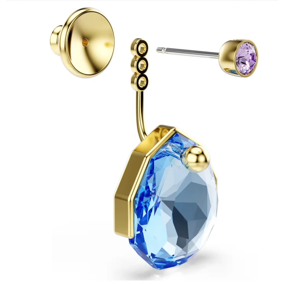 SWAROVSKI Gema Σκουλαρίκια Μπλε, Επιμετάλλωση σε Χρυσό Τόνο 5737449