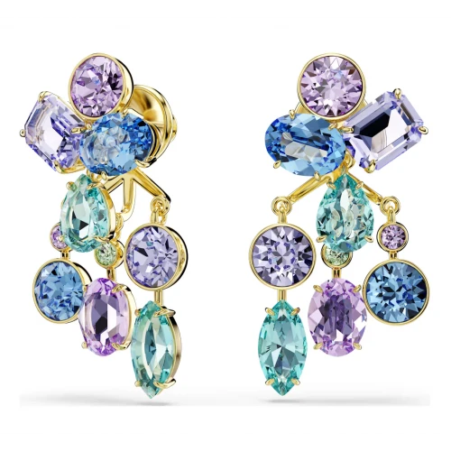SWAROVSKI Gema Σκουλαρίκια Πολύχρωμα, Μίξη Κοπών, Επιμετάλλωση σε Χρυσό Τόνο 5737450