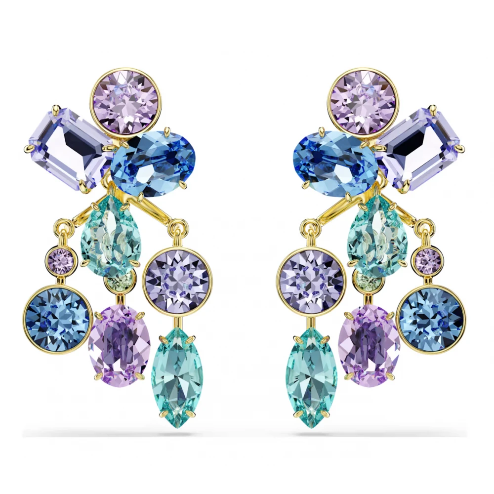 SWAROVSKI Gema Σκουλαρίκια Πολύχρωμα, Μίξη Κοπών, Επιμετάλλωση σε Χρυσό Τόνο 5737450