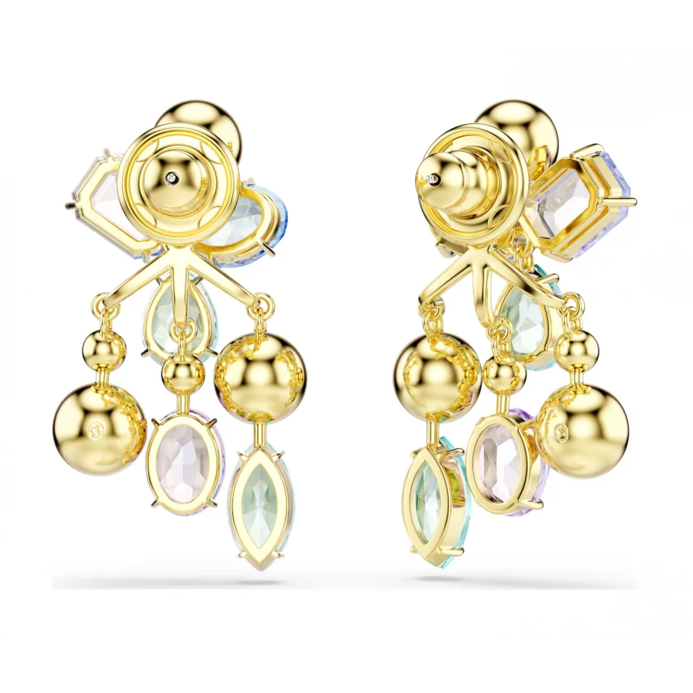SWAROVSKI Gema Σκουλαρίκια Πολύχρωμα, Μίξη Κοπών, Επιμετάλλωση σε Χρυσό Τόνο 5737450