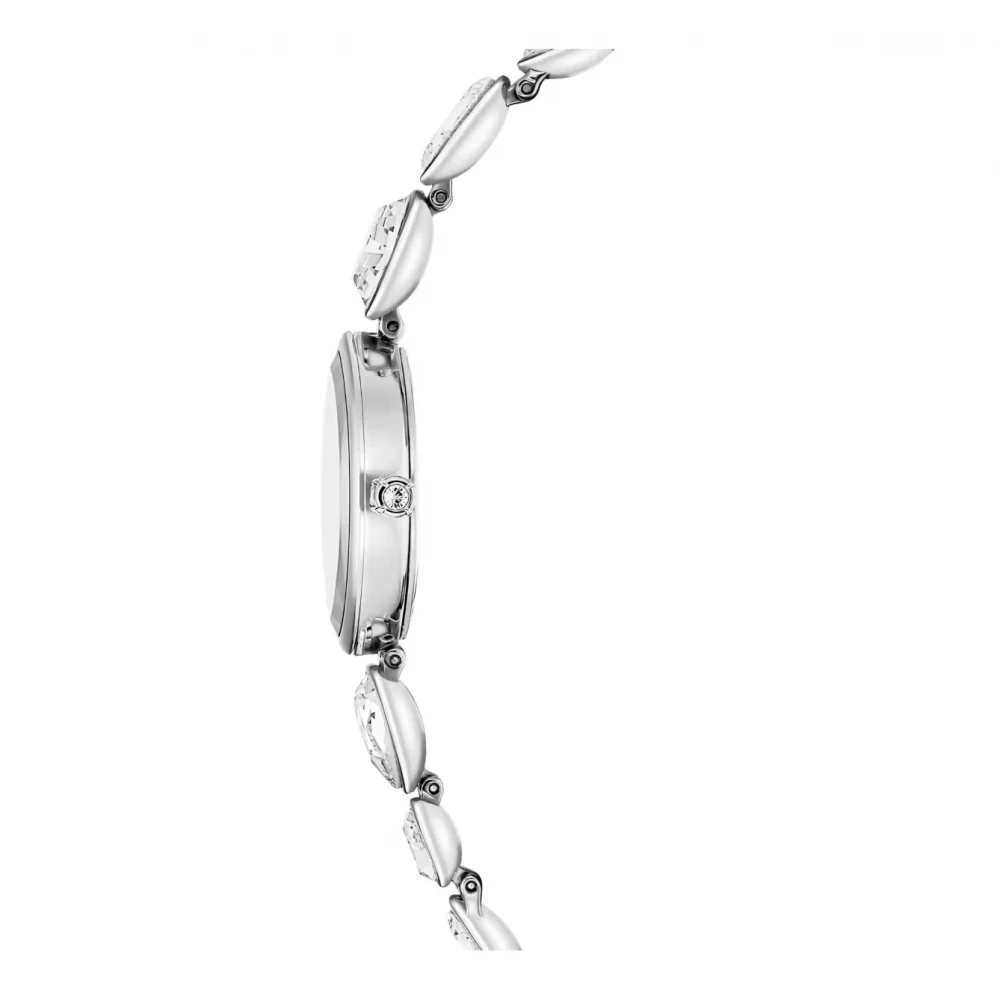 SWAROVSKI Ρολόι Gema Κρυστάλλινο μπρασελέ, Ασημί τόνος, Ανοξείδωτο ατσάλι, 5737955