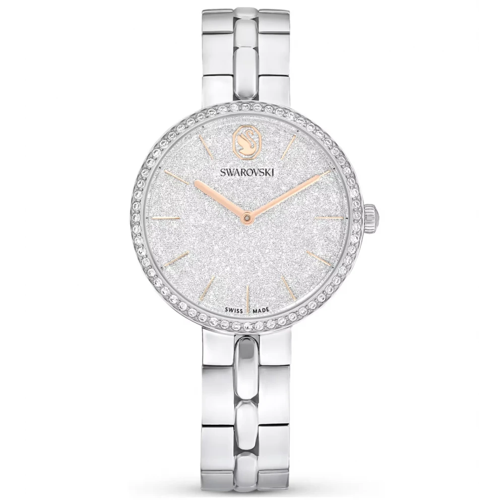 SWAROVSKI Cosmopolitan Ρολόι Ελβετικής Κατασκευής με Μπρασελέ από Ανοξείδωτο Ατσάλι σε Ασημί Τόνο 5742475