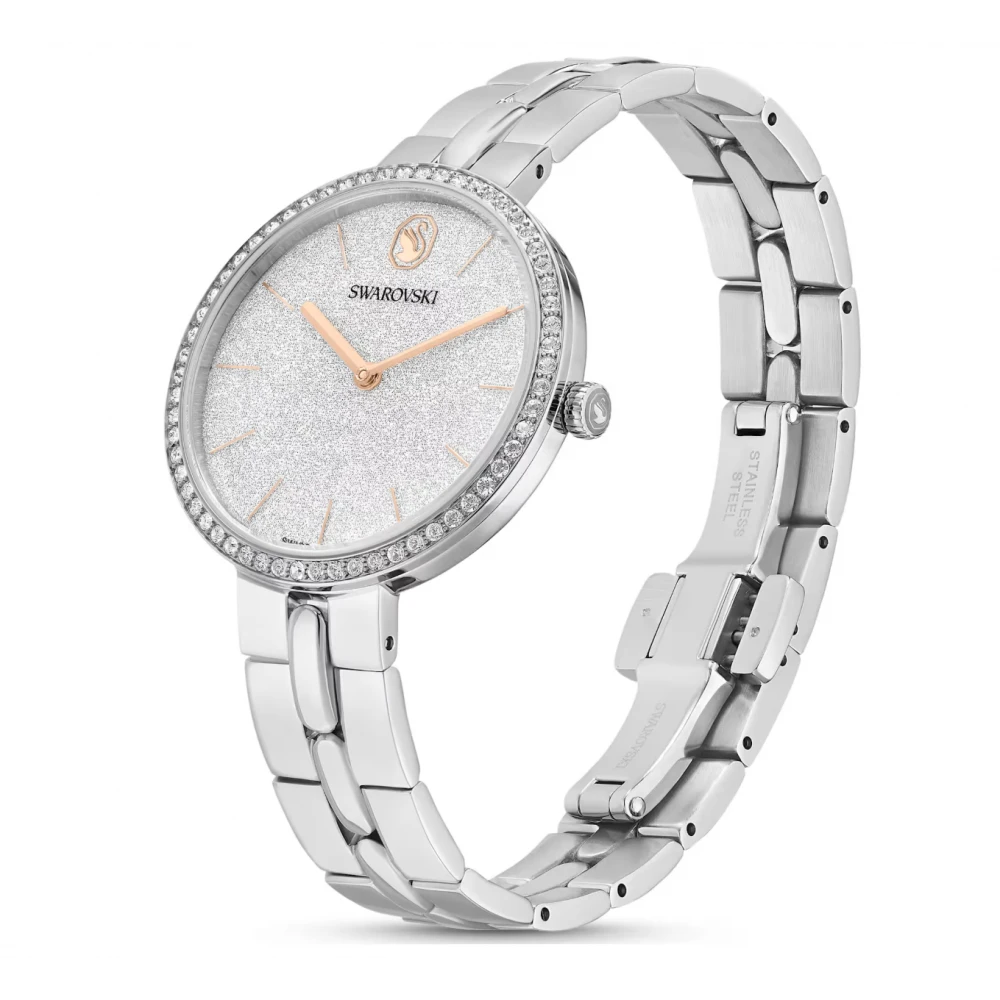 SWAROVSKI Cosmopolitan Ρολόι Ελβετικής Κατασκευής με Μπρασελέ από Ανοξείδωτο Ατσάλι σε Ασημί Τόνο 5742475