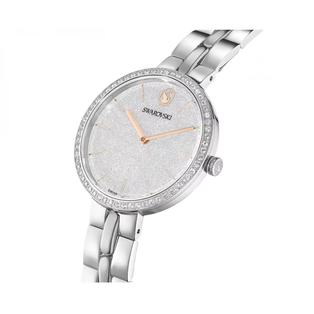 SWAROVSKI Cosmopolitan Ρολόι Ελβετικής Κατασκευής με Μπρασελέ από Ανοξείδωτο Ατσάλι σε Ασημί Τόνο 5742475