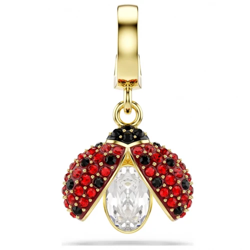 SWAROVSKI Γούρι Idyllia, Πασχαλίτσα, Μίξη Κοπών, Κόκκινο, Επιμετάλλωση σε Χρυσό Τόνο 5743138