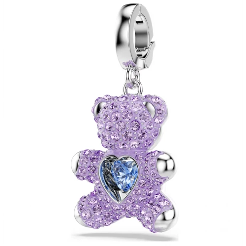 SWAROVSKI Γούρι Αρκουδάκι, Μωβ, Επιμετάλλωση Ροδίου 5745610