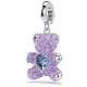 SWAROVSKI Γούρι Αρκουδάκι, Μωβ, Επιμετάλλωση Ροδίου 5745610