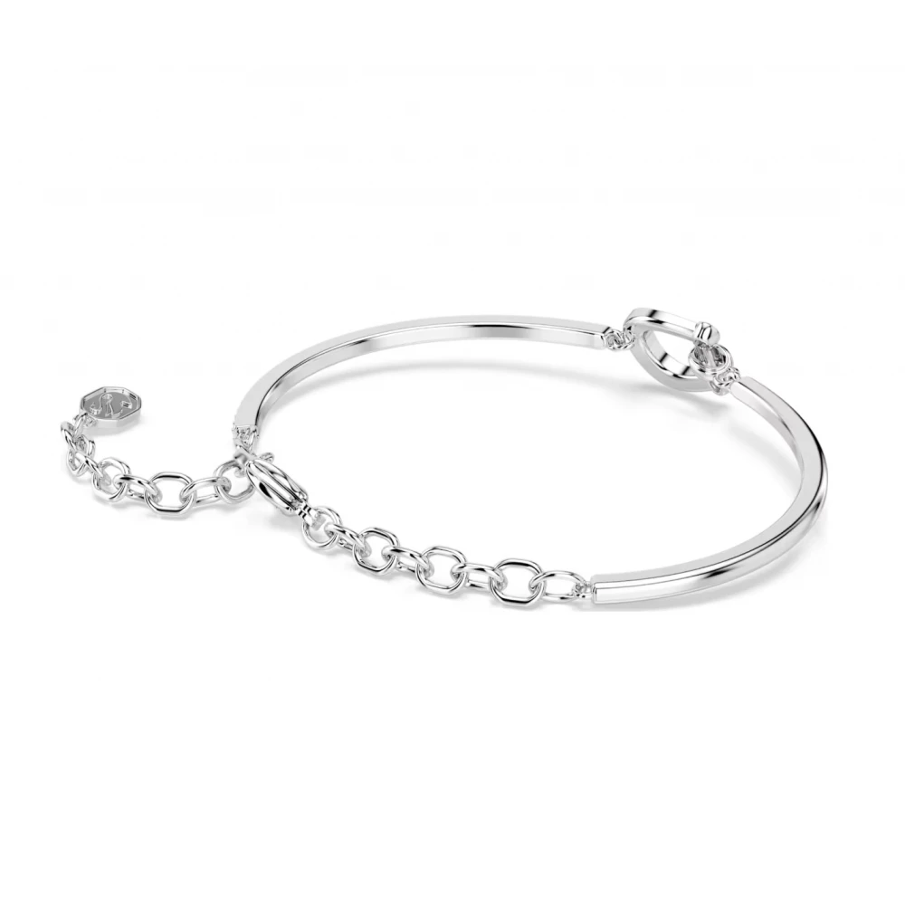 SWAROVSKI Βραχιόλι Symbolica, Pave, Πέταλο, Λευκό, Επιμετάλλωση ροδίου 5746220