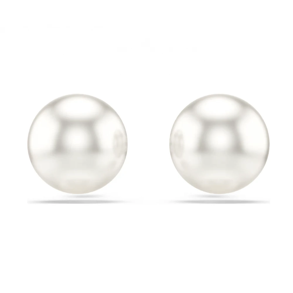 SWAROVSKI Σκουλαρίκια Matrix, Crystal pearl, Λευκό, Επιροδιωμένο 5747752