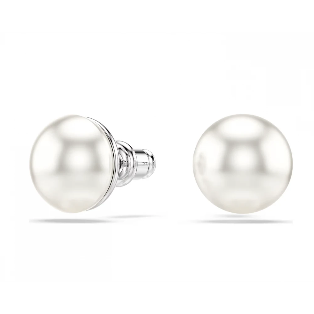 SWAROVSKI Σκουλαρίκια Matrix, Crystal pearl, Λευκό, Επιροδιωμένο 5747752