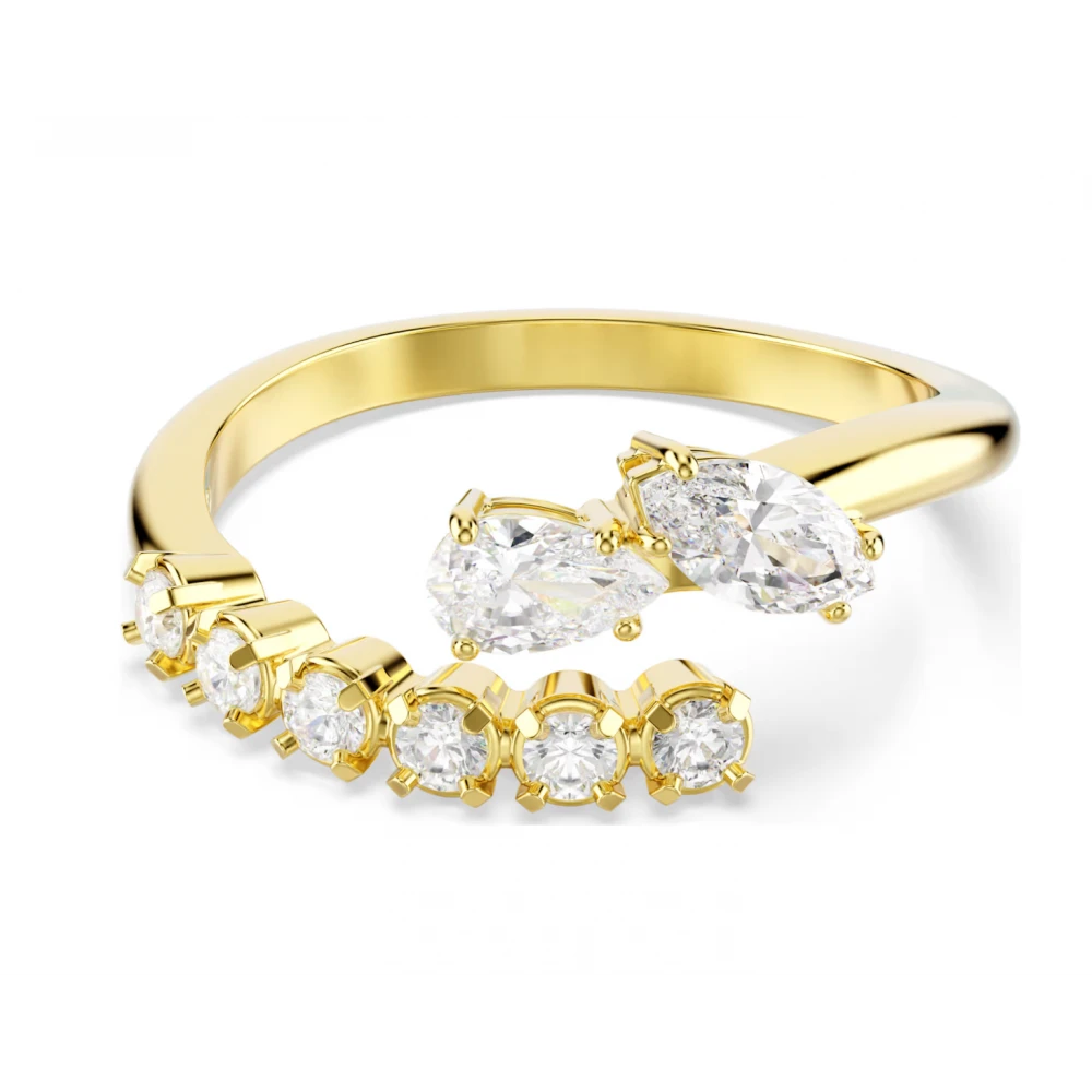 SWAROVSKI Δαχτυλίδι Mesmera, Ανοικτό, Μικτές Κοπές, Λευκό, Επιμετάλλωση σε Χρυσό Τόνο 5748078
