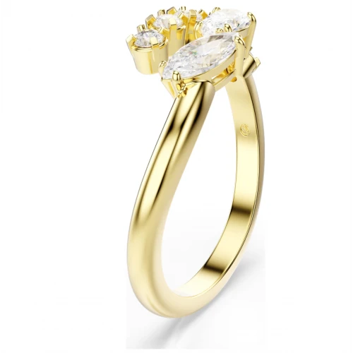 SWAROVSKI Δαχτυλίδι Mesmera, Ανοικτό, Μικτές Κοπές, Λευκό, Επιμετάλλωση σε Χρυσό Τόνο 5748078