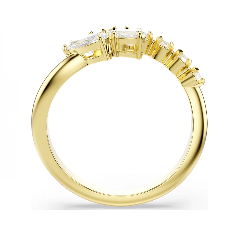 SWAROVSKI Δαχτυλίδι Mesmera, Ανοικτό, Μικτές Κοπές, Λευκό, Επιμετάλλωση σε Χρυσό Τόνο 5748078