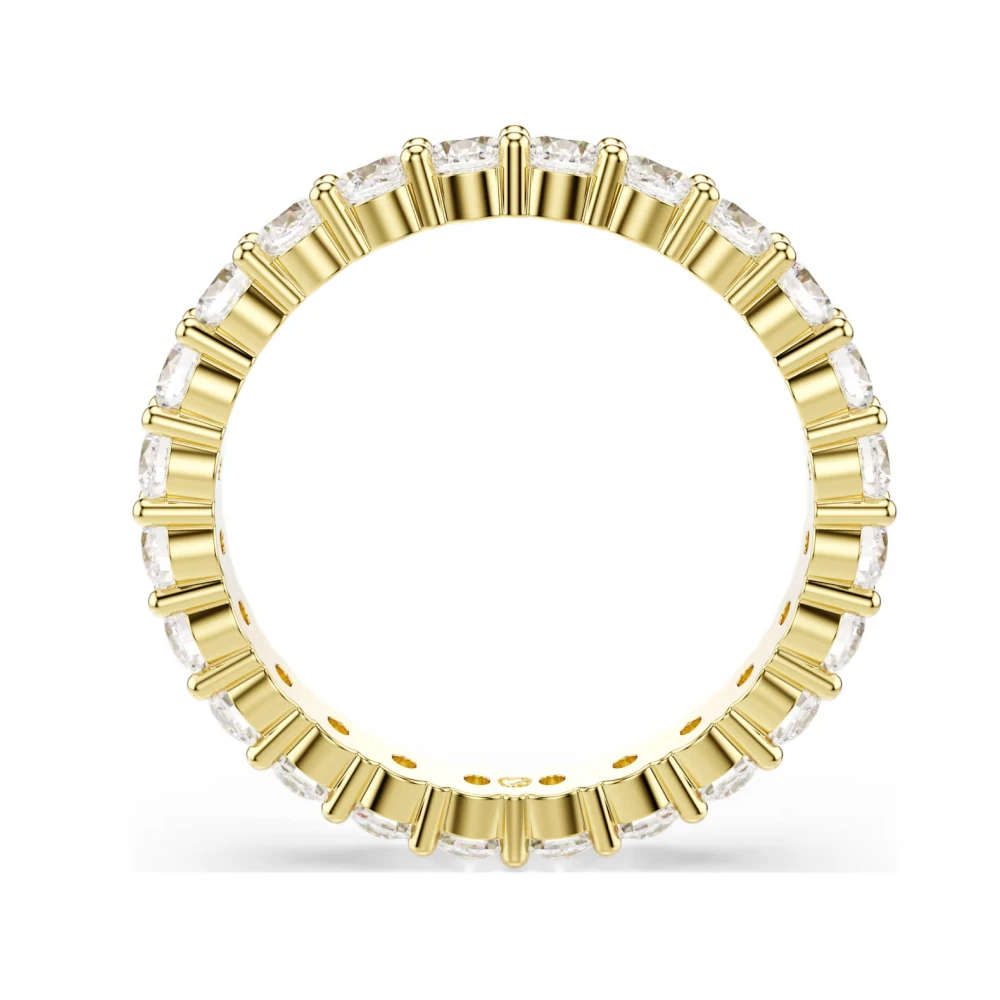 SWAROVSKI Δαχτυλίδι Matrix Vittore Στρογγυλή κοπή, Λευκό, Επιμετάλλωση σε Χρυσό Τόνο 5750960