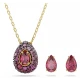 SWAROVSKI Sublima Set, Pear κοπή, Κόκκινο, Επιχρυσωμένο σε 18Κ 5752883