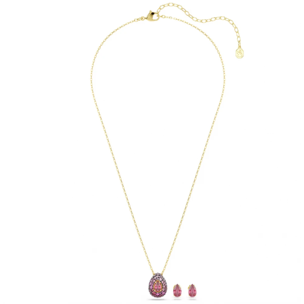 SWAROVSKI Sublima Set, Pear κοπή, Κόκκινο, Επιχρυσωμένο σε 18Κ 5752883