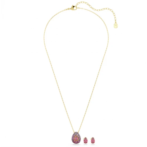 SWAROVSKI Sublima Set, Pear κοπή, Κόκκινο, Επιχρυσωμένο σε 18Κ 5752883