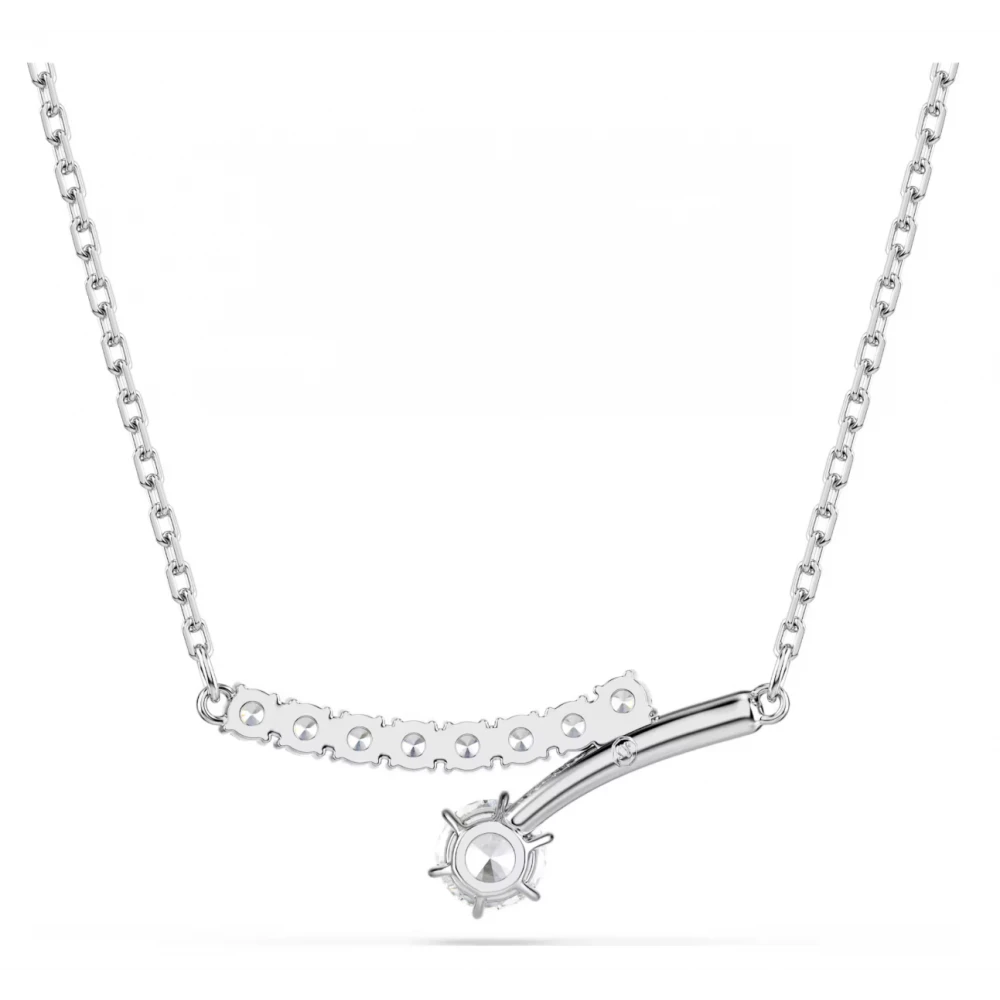 SWAROVSKI Κολιέ Matrix Στρογγυλή κοπή, Λευκό, Επιμετάλλωση ροδίου 5753568