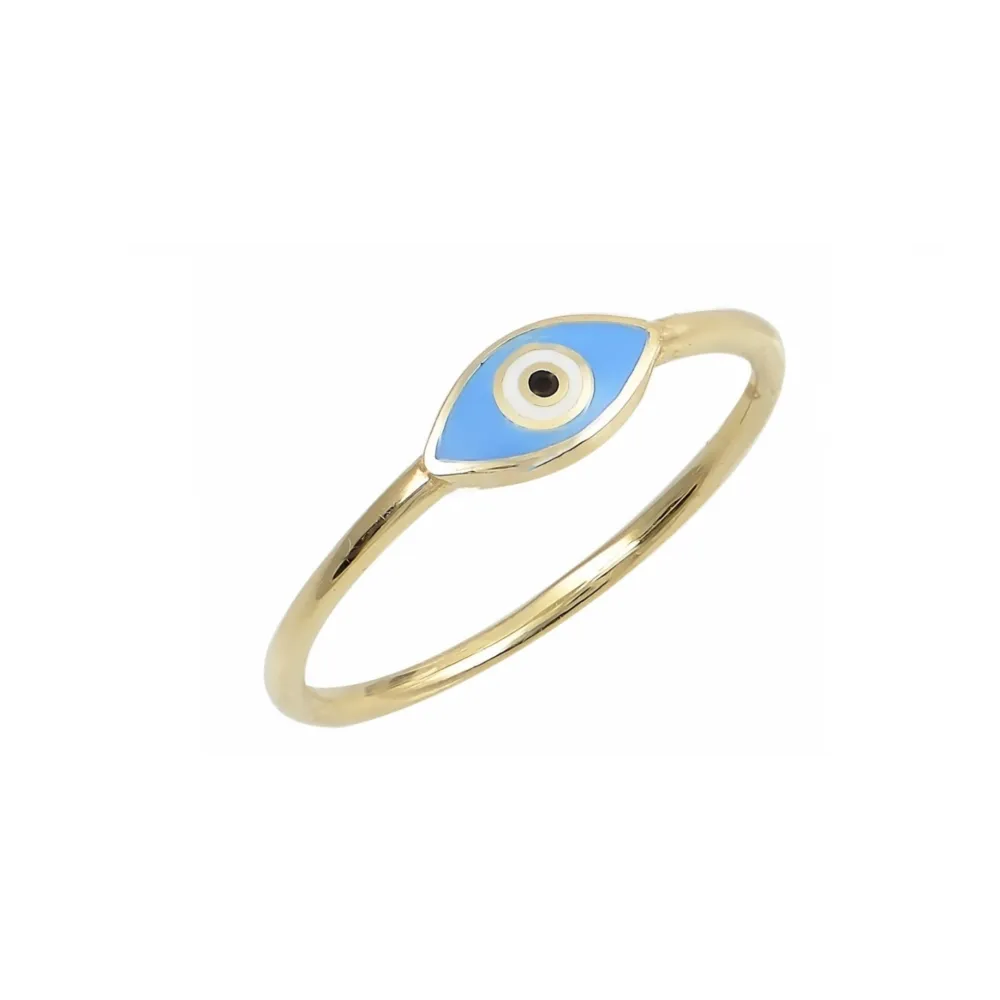 14K Χρυσό Δαχτυλίδι με "Ματάκι'' D9000/O