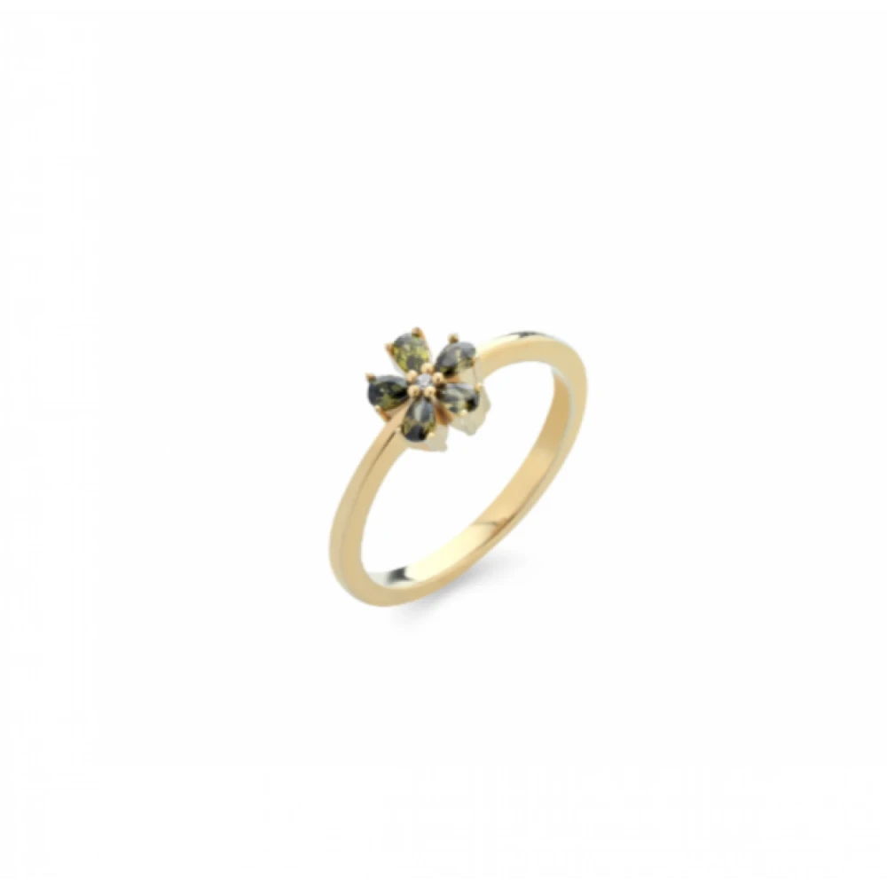 LAURA P. Coctail Δαχτυλίδι με επιχρυσωμένο Ασήμι 925 και Ζιργκόν AN0108GV/16