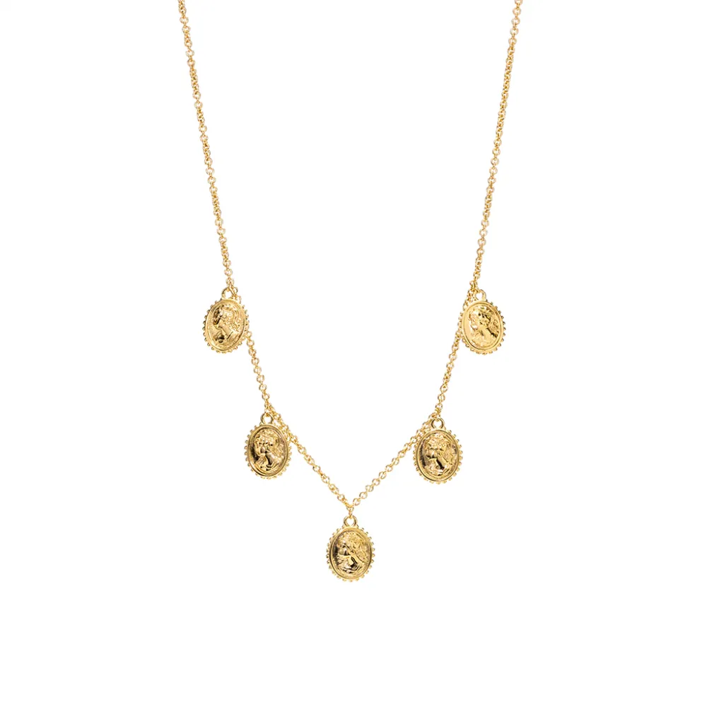 REBECCA Madama Necklace Gold Tone Plated  BMMKBO17