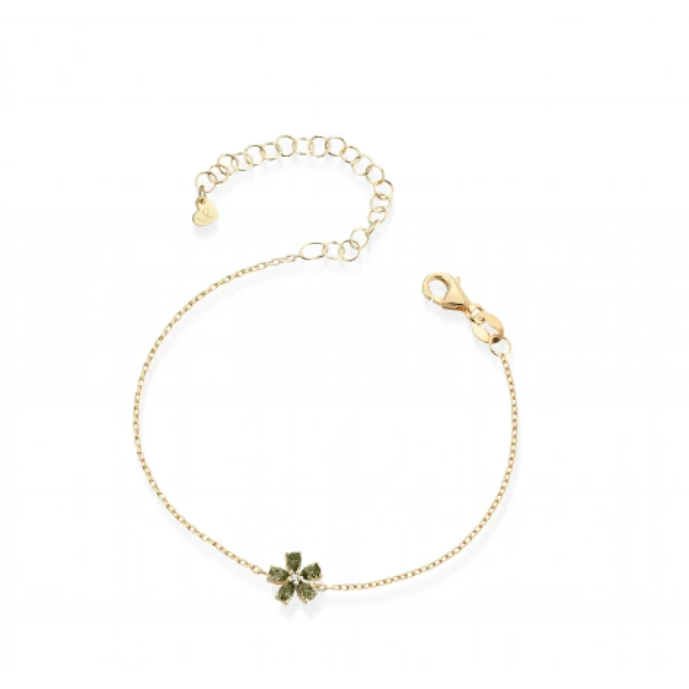 LAURA P. Coctail Βραχιόλι Επιχρυσωμένο Ασήμι 925 με Ζιργκόν BR0074GV