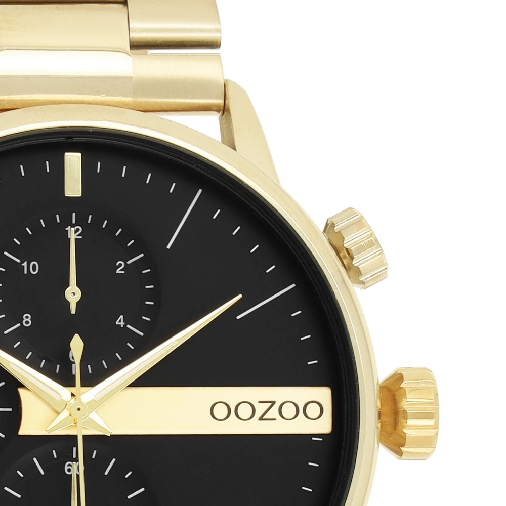 OOZOO Timepieces με Μεταλλικό Μπρασελέ σε Χρυσό Τόνο C11411